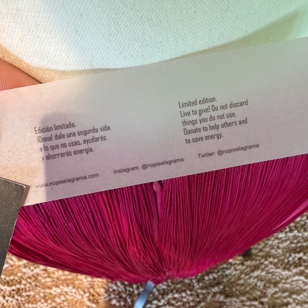 No Pise Le Grama Pink Fringed Maxi Sol Skirt - Size 6 - New with Tags NWT fringe - Picture 5 of 15